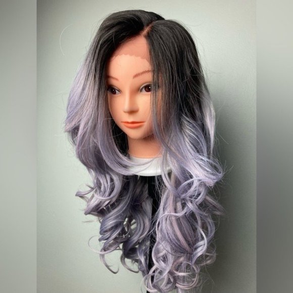 Ombré Purple Lace Front Wig - Picture 9 of 13